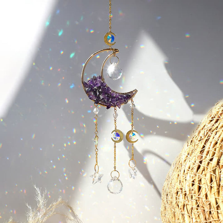 Olivenorma Moon Crystal Clessidra Campanello acchiappasole