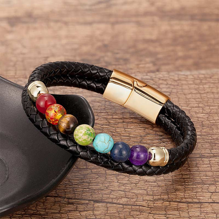 Braccialetto di cristallo naturale per l'equilibrio dei chakra