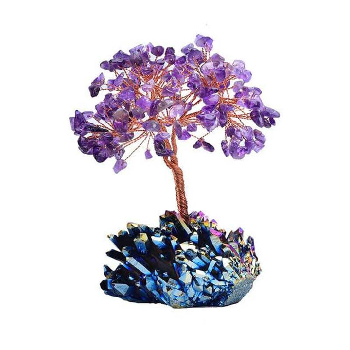 Olivenorma Ametista Orgone Meditazione Feng Shui Albero della Purificazione