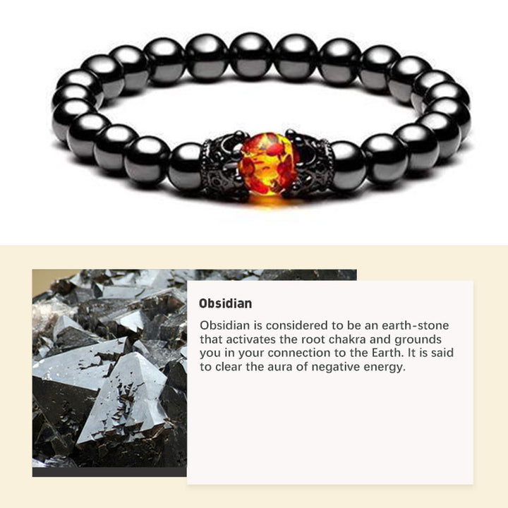Bracciale in pietra di cristallo naturale