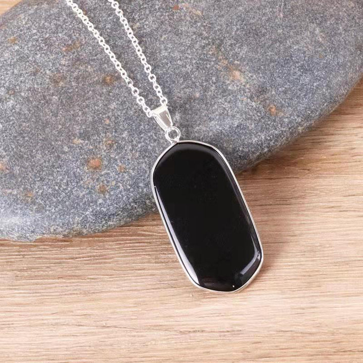 Collana in pietra di cristallo naturale Olivenorma