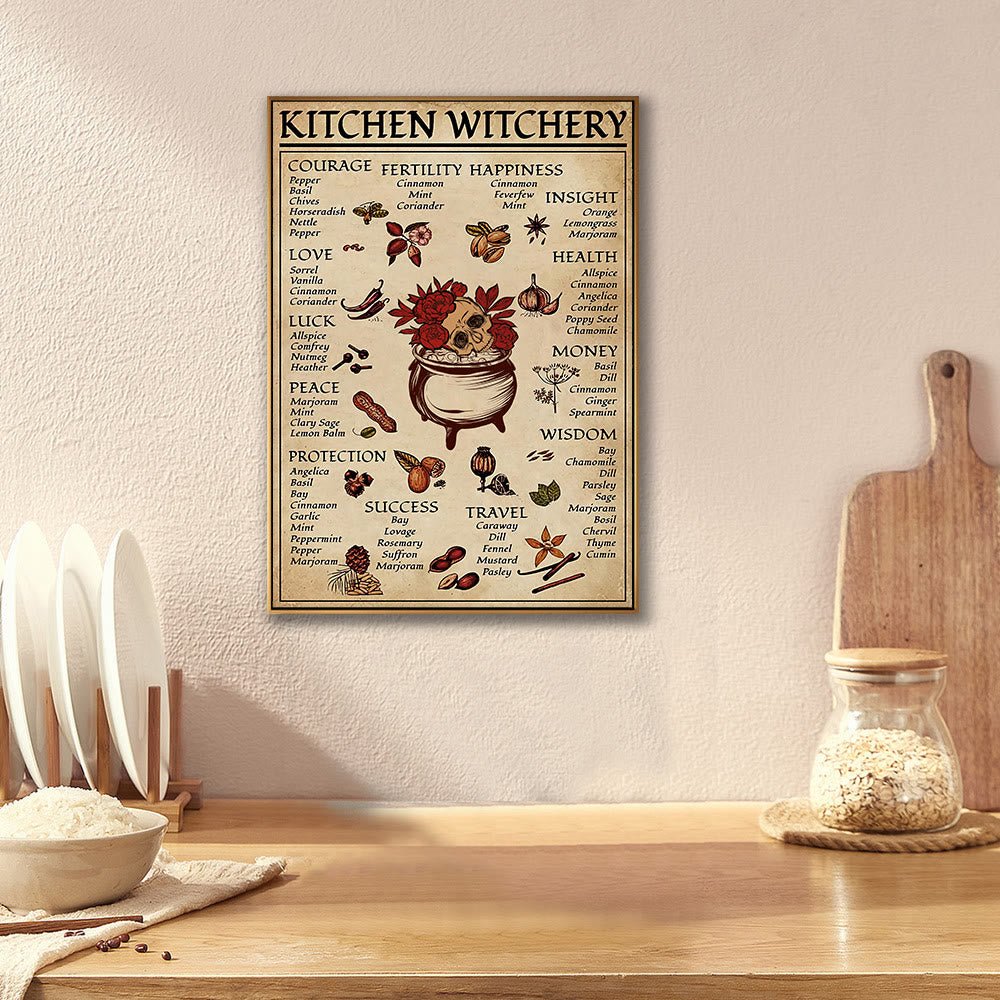 Olivenorma Magic Witch Halloween Cucina Sala da pranzo Poster da parete 