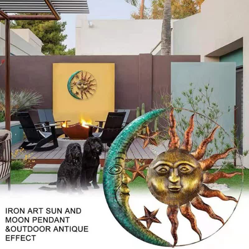 Decorazione murale Olivenorma Sole Luna Faccia