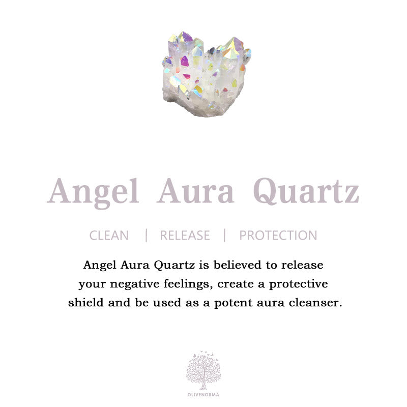 Bacchette di cristallo di quarzo Olivenorma Angel Aura Gemstone Decoration