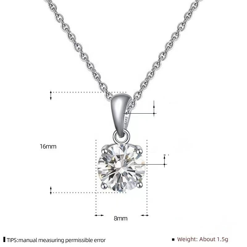 Collana con ciondolo a quattro artigli con pietre preziose e zirconi multicolori Olivenorma 