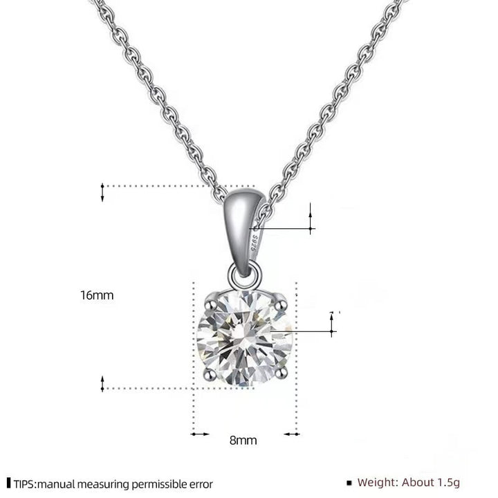 Collana con ciondolo a quattro artigli con pietre preziose e zirconi multicolori Olivenorma 