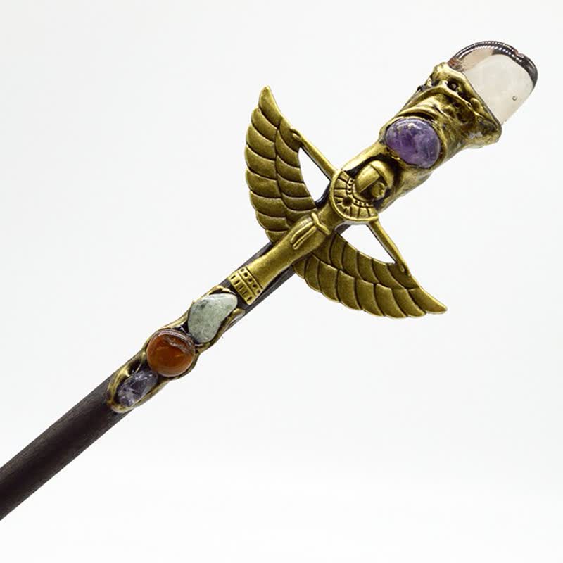 Bacchette di cristallo naturale di angelo strega Olivenorma