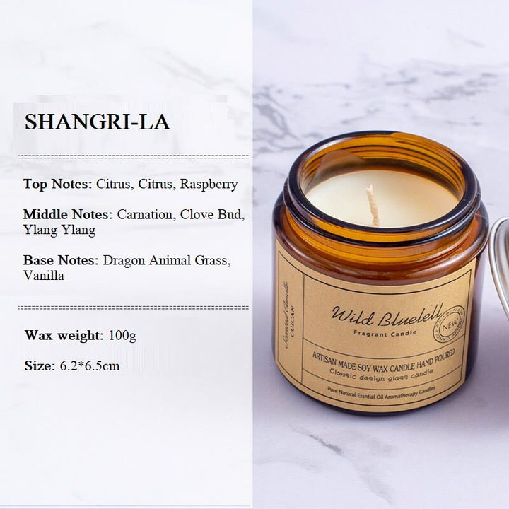 Candela profumata senza fumo Olivenorma in tazze di vetro per la casa