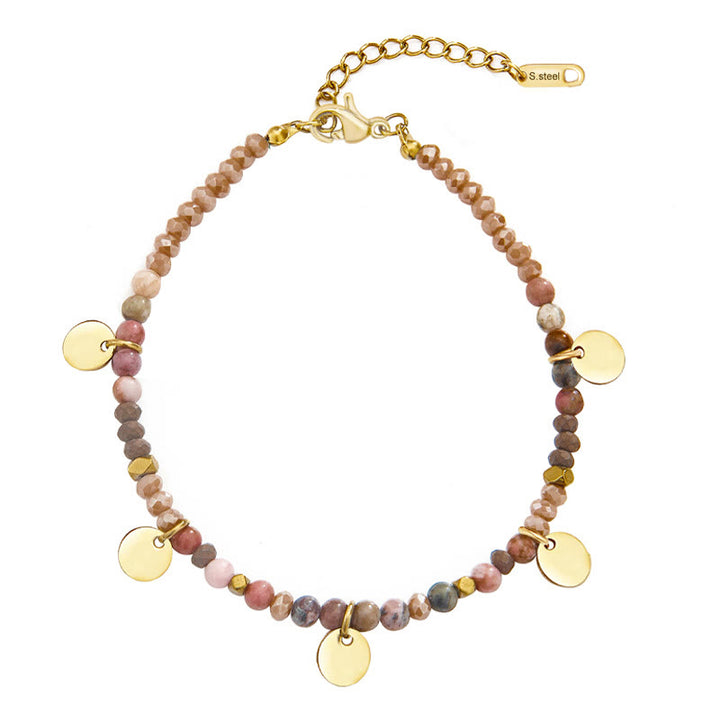 Olivenorma Set di bracciali impilabili con stelle turchesi naturali