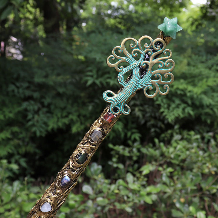 Bacchette di cristallo naturale Merkaba Chakra Olivenorma