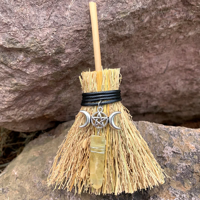Olivenorma Mini Magic Broom Luna Stella Cristallo Ornamento