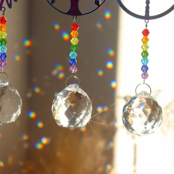 Olivenorma Clear Crystal Chakra Beads Hanging Wind Chime Suncatcher - image 42