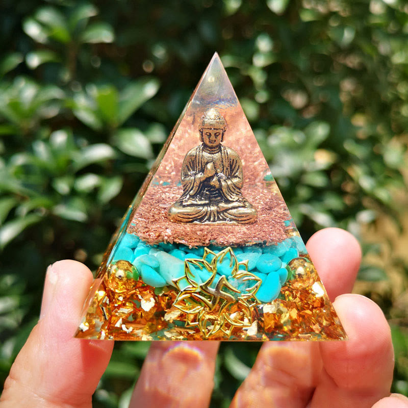 Piramide di protezione organica del Buddha turchese Olivenorma 