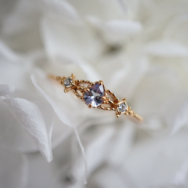 Anello regolabile in tanzanite naturale Olivenorma 