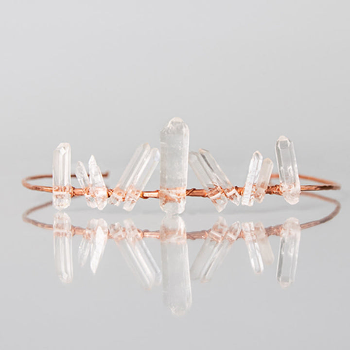Olivenorma Clear Crystal Minimal Fairy Crystal Crown - image 12