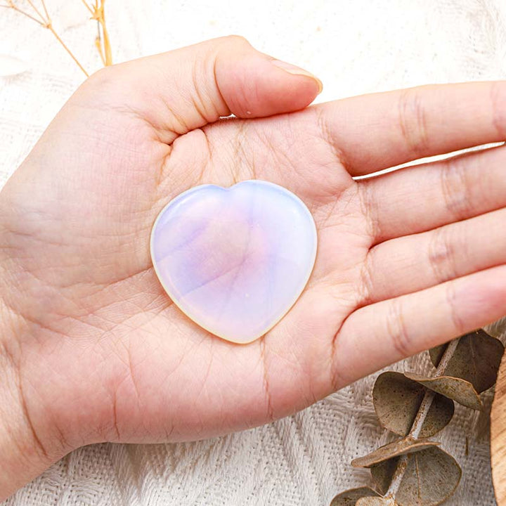 Pietra curativa per le preoccupazioni del cuore in opalite Olivenorma
