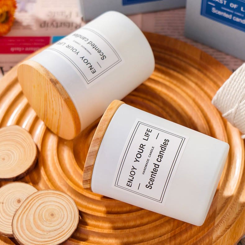 Olivenorma Candela senza fumo fatta a mano con pietra chakra e cristallo per aromaterapia