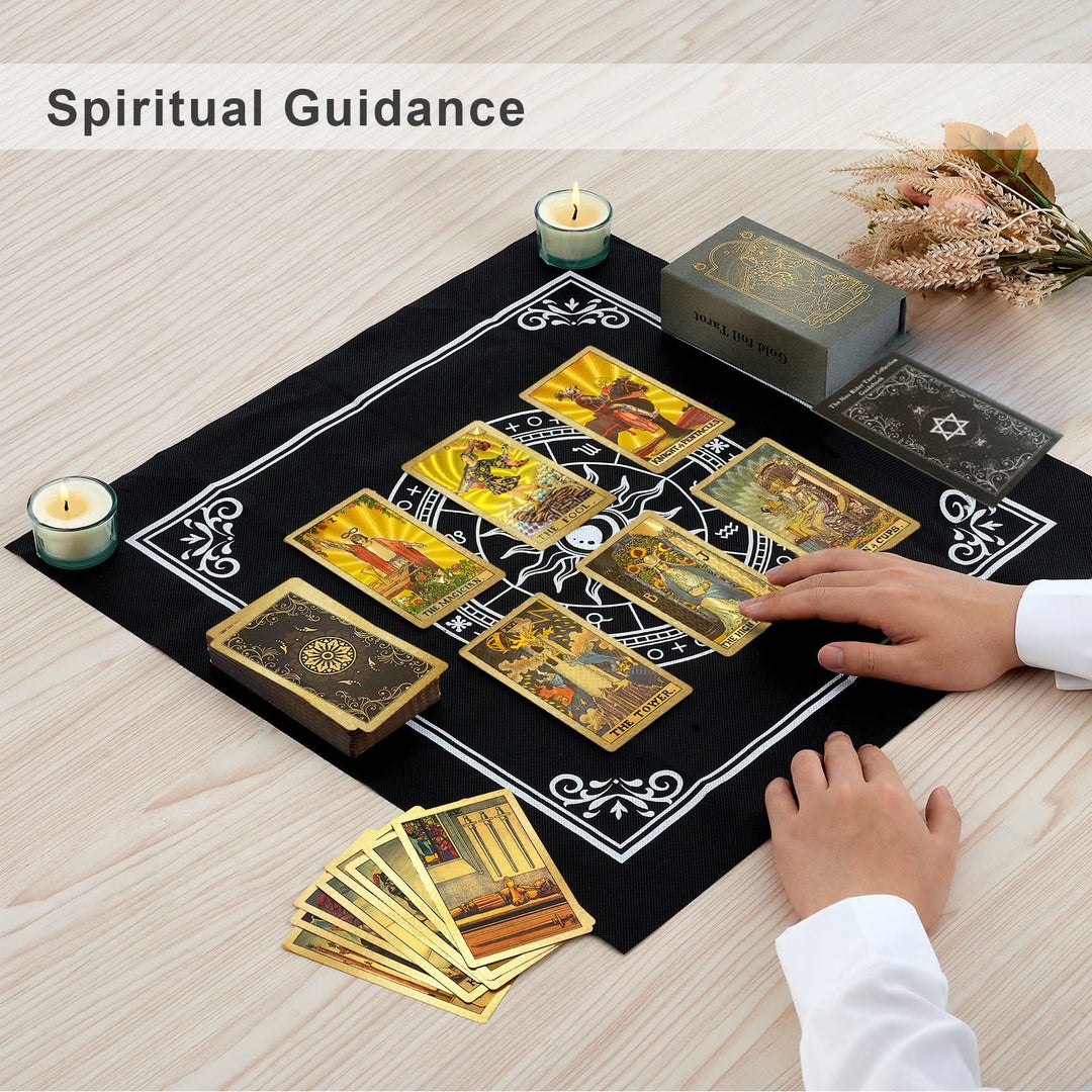 Olivenorma Bronzing Back Pattern Tarot Deck Set di carte