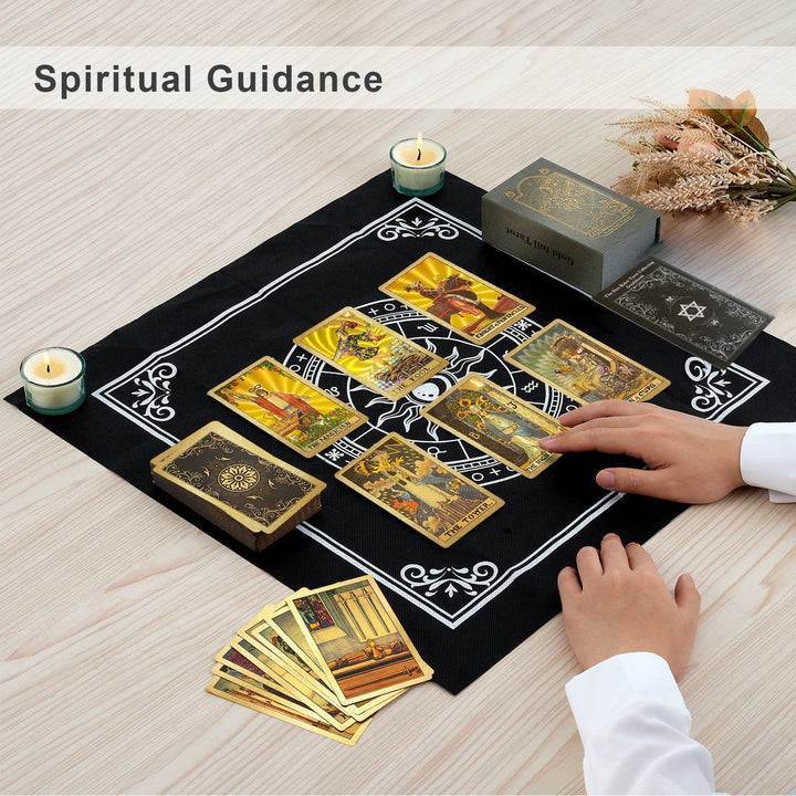 Olivenorma Bronzing Back Pattern Tarot Deck Set di carte