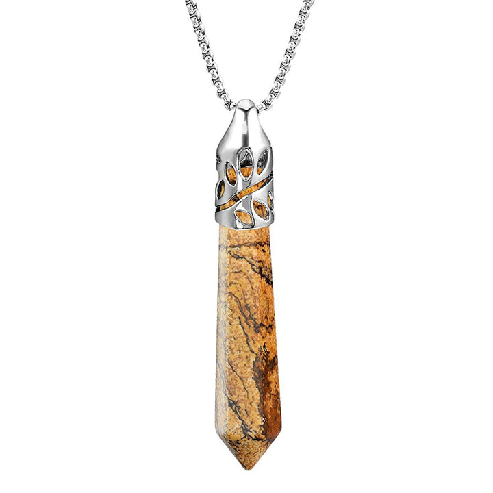 Collana con pietre preziose di protezione dai proiettili di cristallo