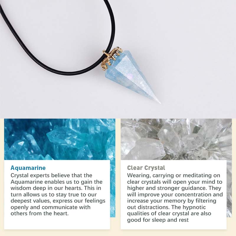 Collana di cristallo curativo naturale Olivenorma 