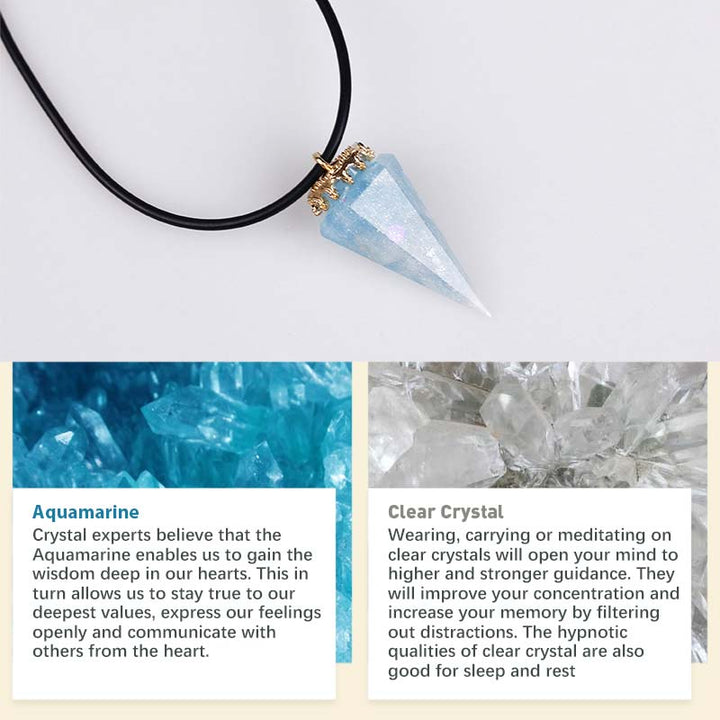 Collana di cristallo curativo naturale Olivenorma 