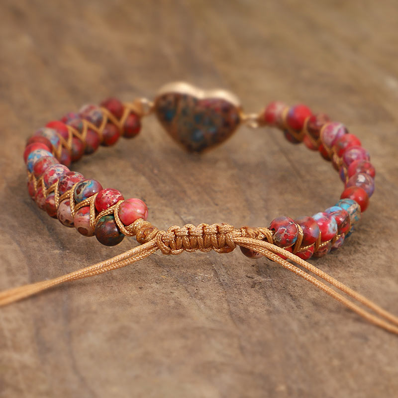 Bracciale Olivenorma Red Emperor Stone Heart