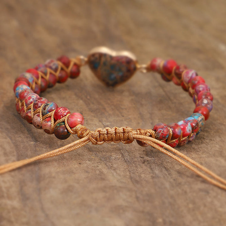 Bracciale Olivenorma Red Emperor Stone Heart