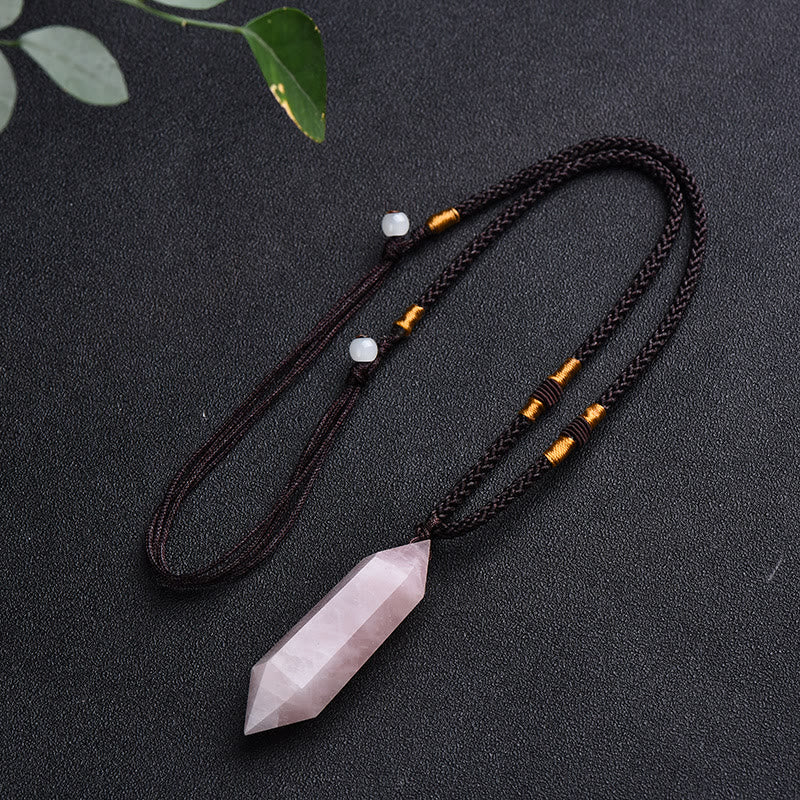 Collana curativa in cristallo naturale di ametista Olivenorma