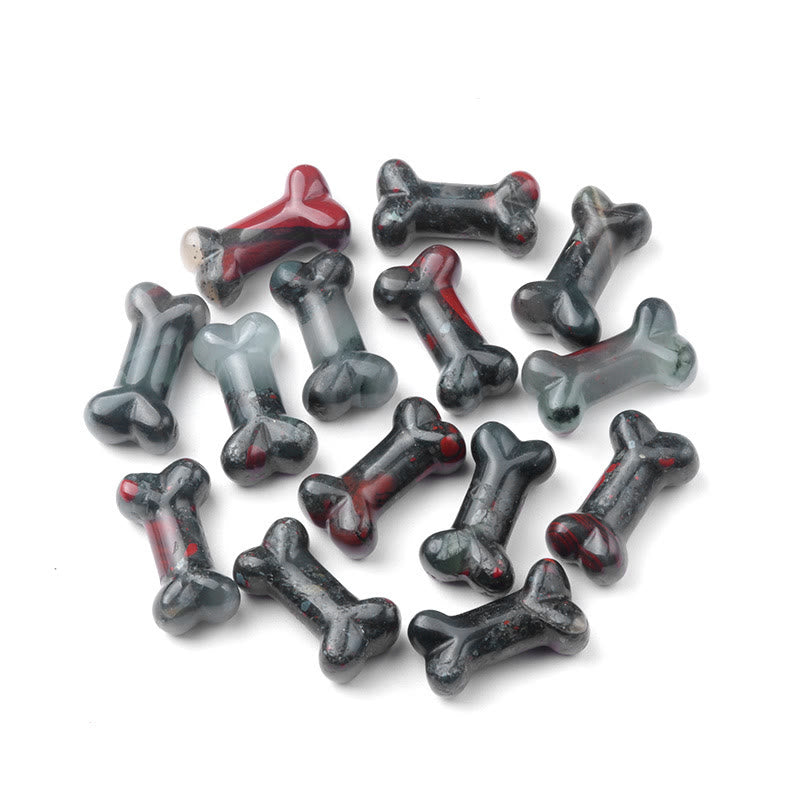 Decorazione in pietra preziosa di osso in cristallo di quarzo naturale Olivenorma