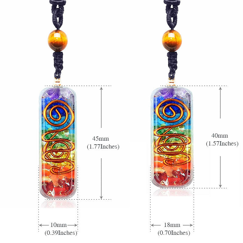 Collana di guarigione dei chakra con orgone Olivenorma