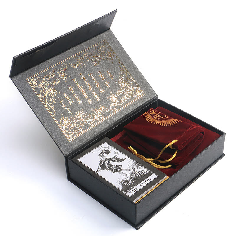 Olivenorma Kit completo Gold Foil Divinazione Box Set Mazzo di carte dei tarocchi