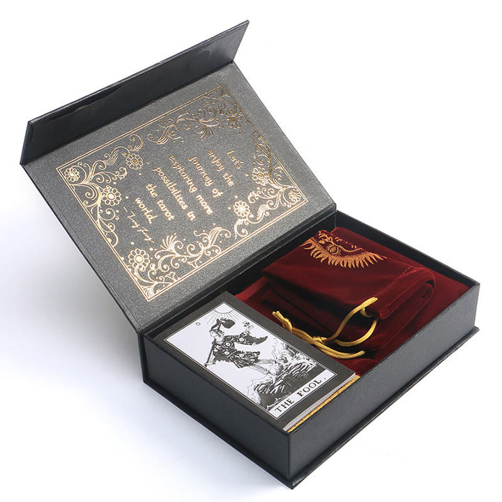 Olivenorma Kit completo Gold Foil Divinazione Box Set Mazzo di carte dei tarocchi
