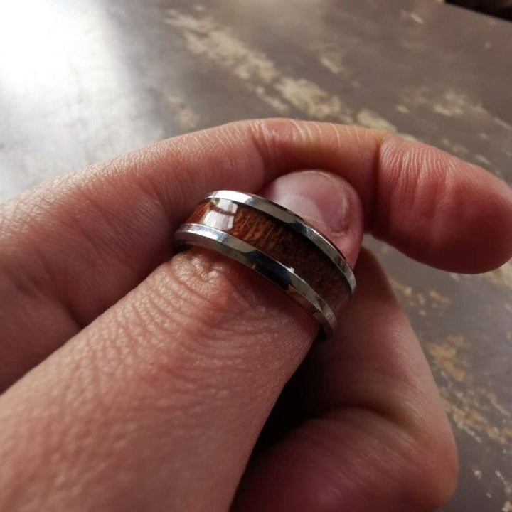 Anello Yggdrasil - acciaio inossidabile