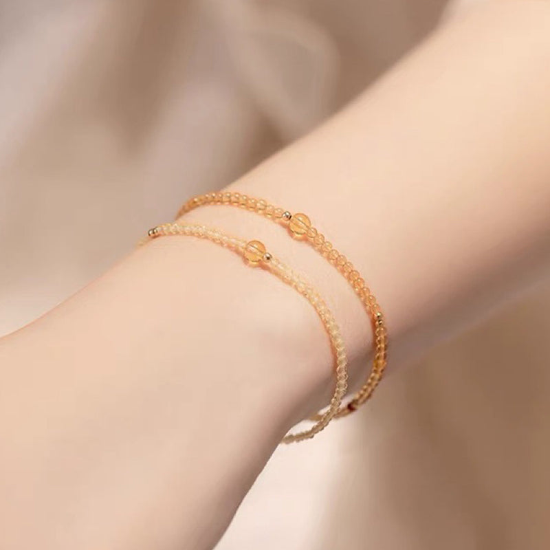 Bright Galaxy - Braccialetto con pietra preziosa energetica Citrino