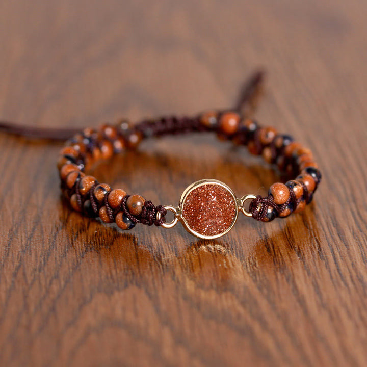 Bracciale intrecciato con pietre preziose Olivenorma 