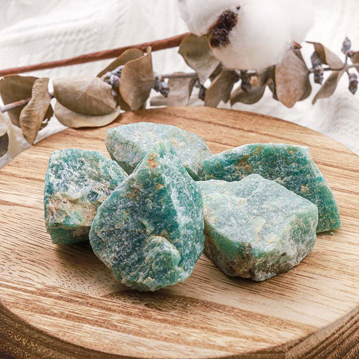Olivenorma Amazzonite Pietra Naturale Grezza Pietra