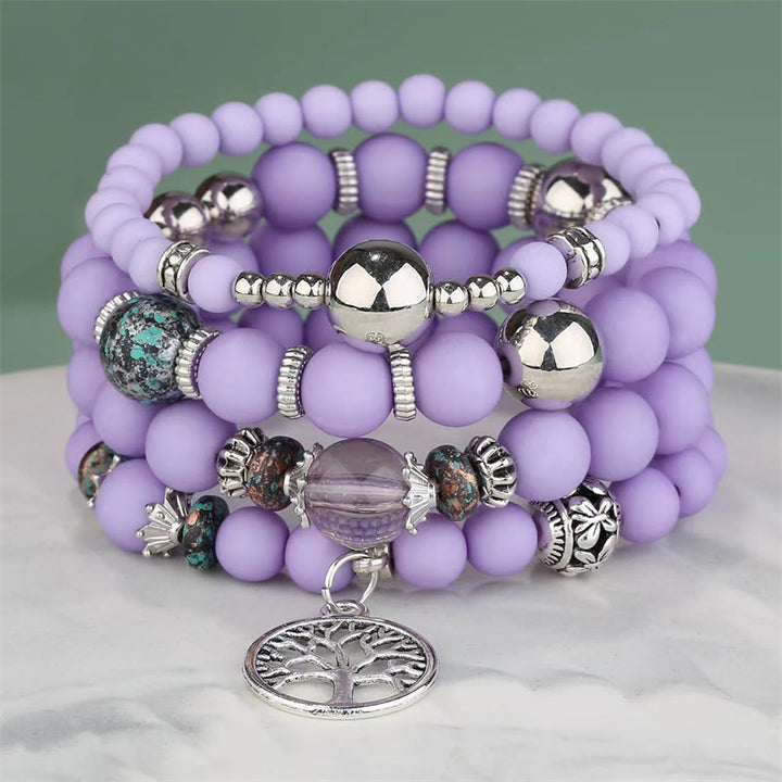 Olivenorma Bohemia Set di bracciali con perline Albero della vita 