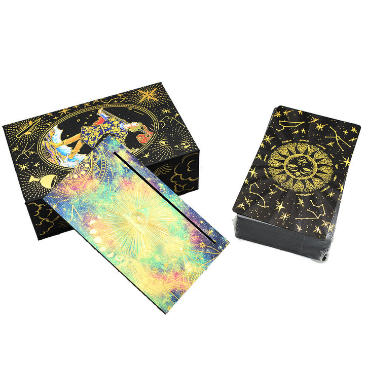Olivenorma Black Gold Waite Foil Golden Tarot Deck Carte
