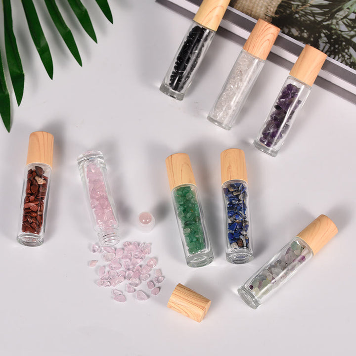 Olivenorma Crystal Roll-On Bottiglia di olio essenziale Decorazione con pietre preziose