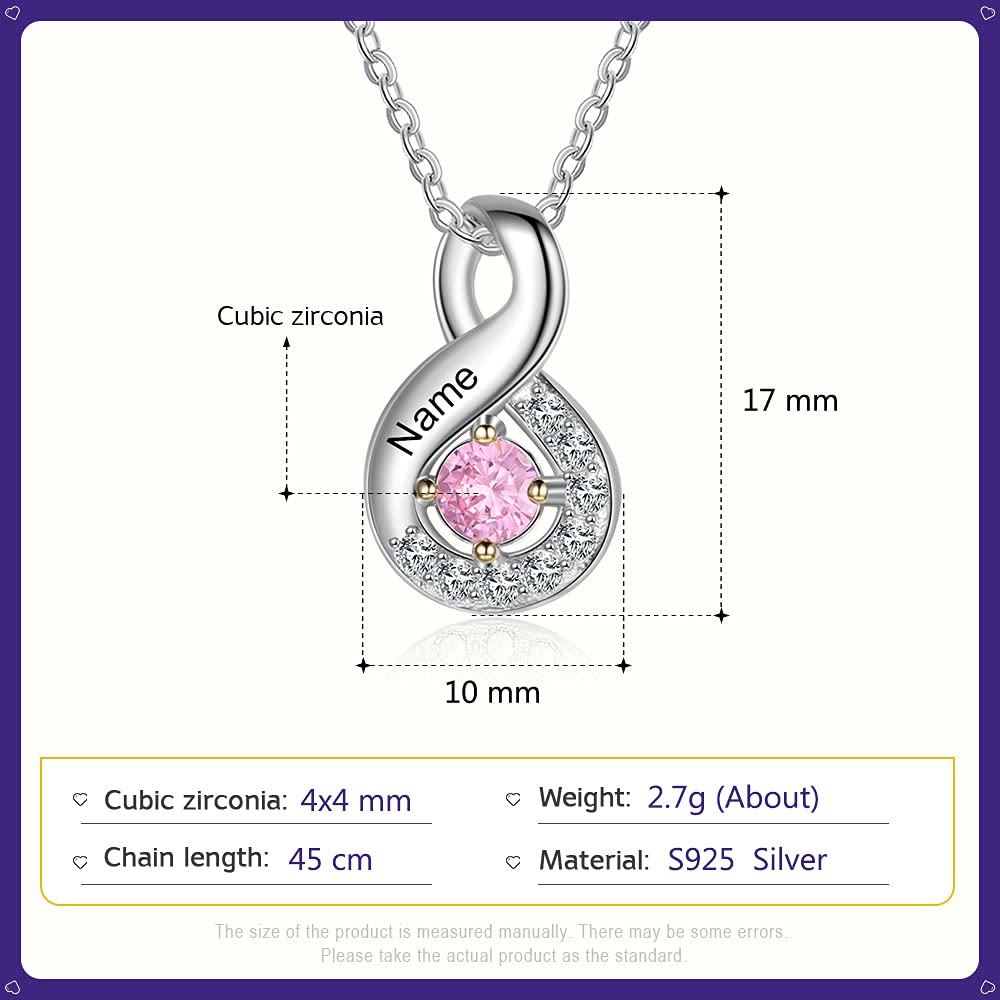 Olivenorma Collana con nome inciso in pietra portafortuna da donna