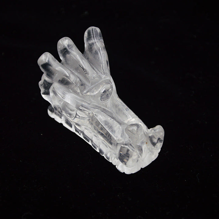 Olivenorma Crystal Dragon Head Gem Crafts Decorazione con pietre preziose