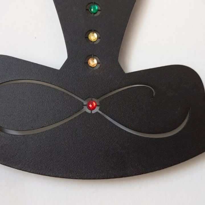 Olivenorma Albero della vita Decorazione da parete in metallo con chakra del loto