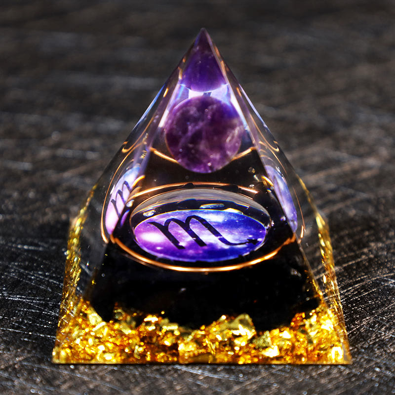 Olivenorma Ametista Palla Ossidiana Ghiaia Zodiaco Scorpione Orgone Piramide