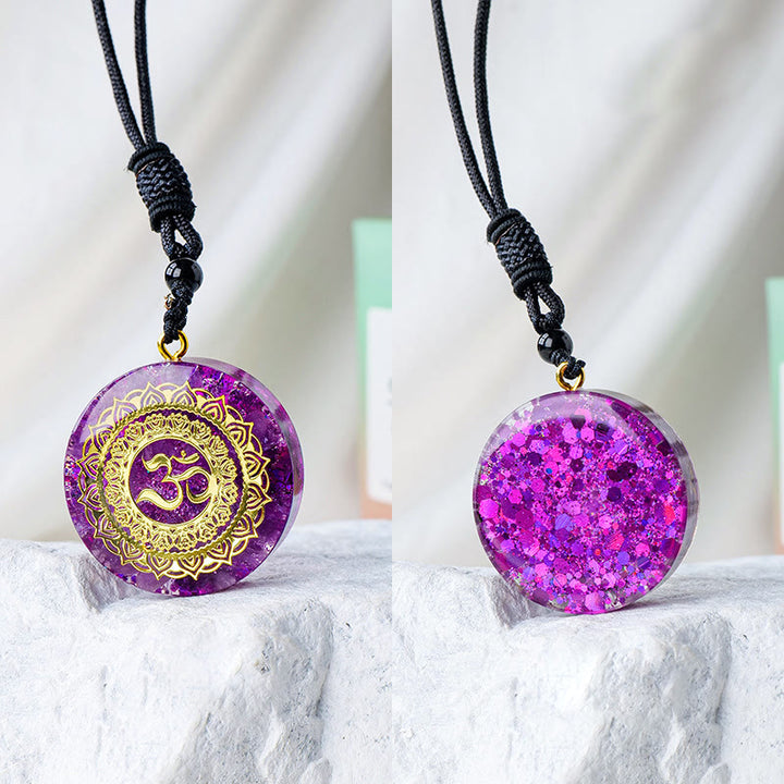Collana di cristallo naturale di orgone Olivenorma