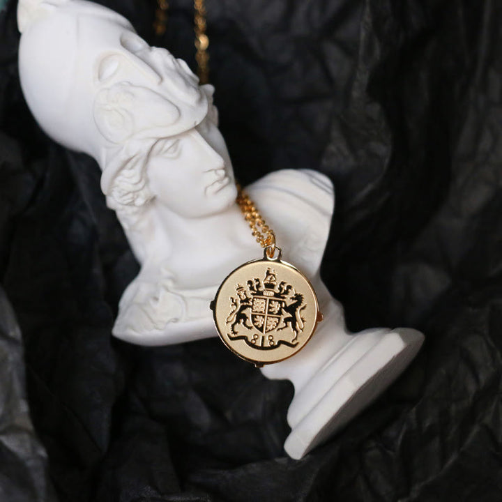 Collana Olivenorma Tarocchi in titanio e acciaio placcato oro 
