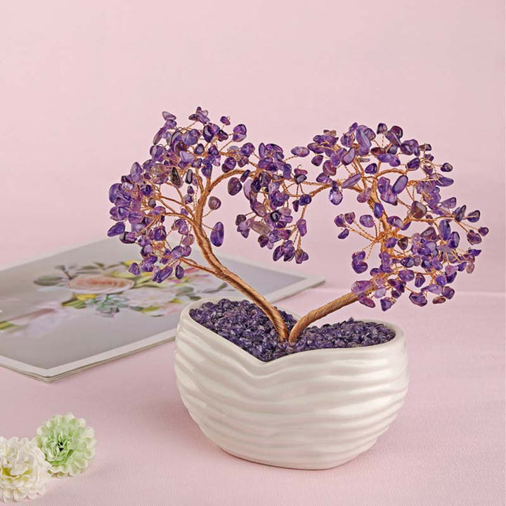 Olivenorma Chakra Pietra di cristallo naturale Albero Feng Shui