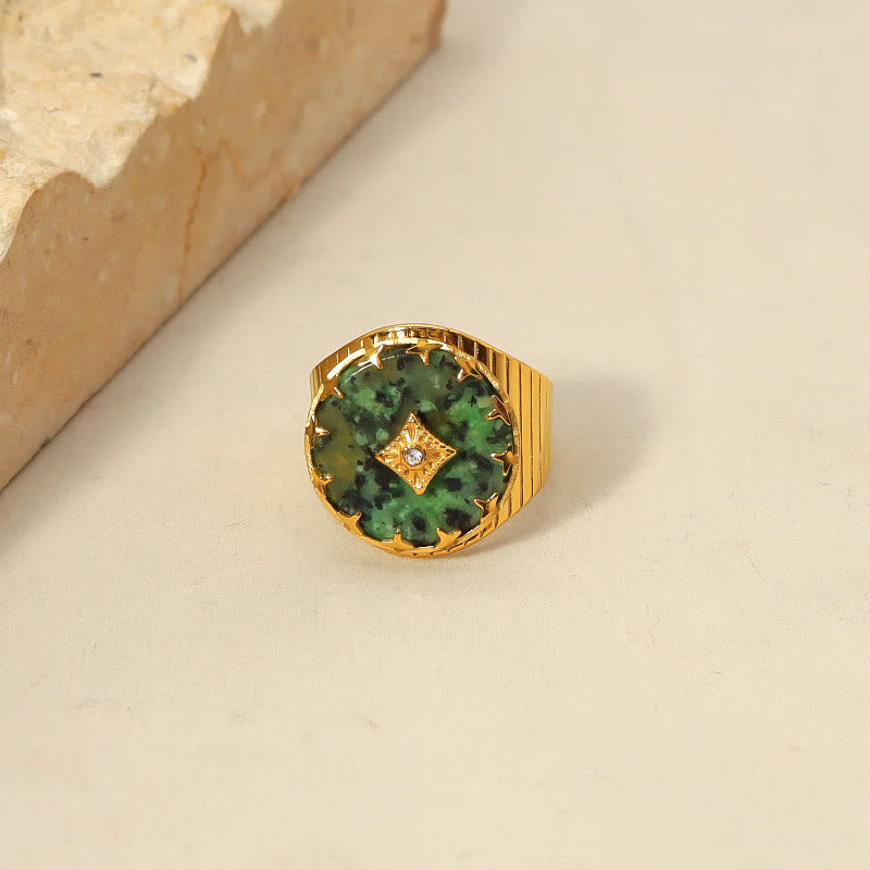 Anello regolabile Olivenorma in turchese africano