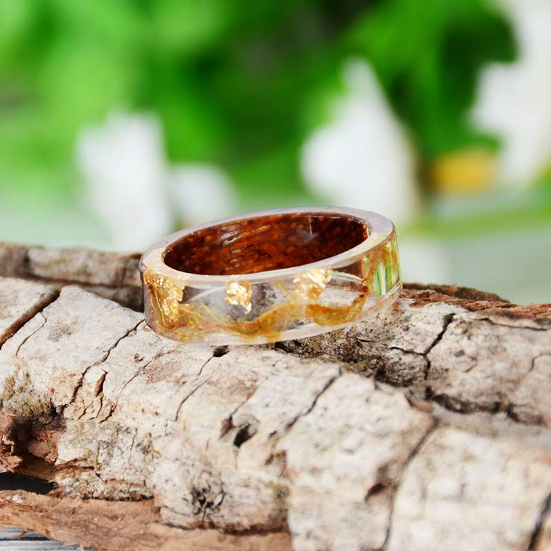 Olivenorma Intellettuale e Ottimista - Anello in legno fatto a mano