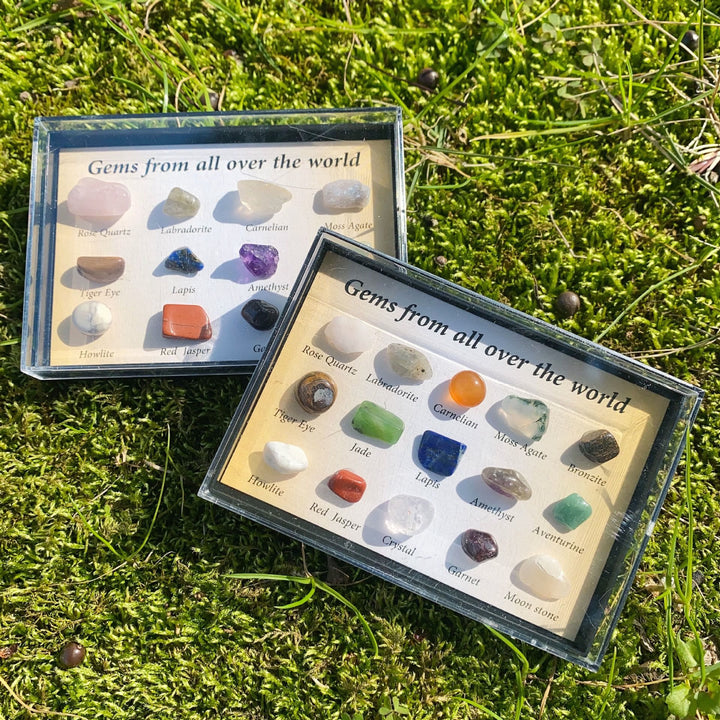 Olivenorma Pietra naturale 15 pezzi Set di cristalli Decorazione con pietre preziose